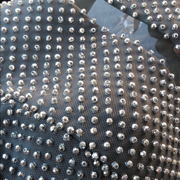 Gray hand-beaded Prom dress - Picture 5 of 7